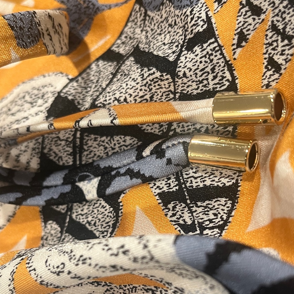 White House Black Market Swim Floral Halter Top in Yellow and Blue - Picture 10 of 10